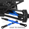 RCarmubWow RC Turnbuckles Camber Link Upgrades Part for 1/16 Mini Slash 70054-1,Aluminium Adjustable Front and Rear Toe Links Push Rods,Navy Blue view 3