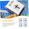 COOLHIYA 4pcs Mini Dollhouse Bibles Paper Material Page-turnable Miniature Books Decorative Bible Accessories for Mini Crafts view 2