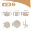 CAKEEYUM 15Pcs/Set Kids Tea Party Set Safe Silicone Heat Proof Pretend Play Toys Include Teapot/Coasters/Teacups/Spoons Shockproof Play Tea for Girls Boys Party Toddler Toy view 4