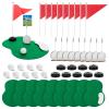 10 Set 60PCS Golf Table Centerpieces, Golf Centerpiece Table Decorations Including Green Mats, Ball, Sand Trap, Red Flag and Base Memo Clip Holder for Sport Themed Birthday Party Decor view 1