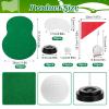10 Set 60PCS Golf Table Centerpieces, Golf Centerpiece Table Decorations Including Green Mats, Ball, Sand Trap, Red Flag and Base Memo Clip Holder for Sport Themed Birthday Party Decor view 2