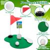 10 Set 60PCS Golf Table Centerpieces, Golf Centerpiece Table Decorations Including Green Mats, Ball, Sand Trap, Red Flag and Base Memo Clip Holder for Sport Themed Birthday Party Decor view 3