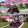 24V 2 Seater Ride on Car for Big Kids, JOYRACER 4x4 Off-Road UTV Toy w/Remote Control, 800W Powerful Motors, 20" Large Seat, 5 Mph Max Speed, Bluetooth, MP3, Lights, Electric Car for Kids, Pink view 4