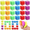 100 Pack Slow Rising Stress Cube Fidget Soft Dough Square Bulk for Adults Anxiety Relief Sensory Stress Relief Balls for Office Coworker Women Men Teacher Party Favors view 1