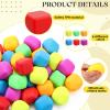 100 Pack Slow Rising Stress Cube Fidget Soft Dough Square Bulk for Adults Anxiety Relief Sensory Stress Relief Balls for Office Coworker Women Men Teacher Party Favors view 3