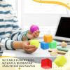 100 Pack Slow Rising Stress Cube Fidget Soft Dough Square Bulk for Adults Anxiety Relief Sensory Stress Relief Balls for Office Coworker Women Men Teacher Party Favors view 4