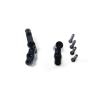 Compatible with MJX for Hyper for Go 14210 14209 1/14 RC Crawler Car Parts Accessories CNC Aluminum Steering Servo Saver Complete RC Upgrade Spare(Black) view 1