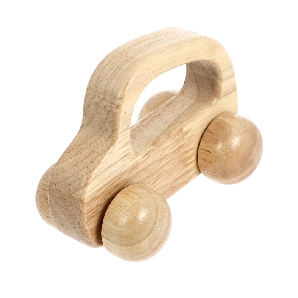 LALADEFIEE Wooden Car Push Walker for Inertia-Powered Grasping Teething to Develop Sensory Skills and Hand Strength Safe Non-Toxic Design for Play and Learning