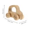 LALADEFIEE Wooden Car Push Walker for Inertia-Powered Grasping Teething to Develop Sensory Skills and Hand Strength Safe Non-Toxic Design for Play and Learning view 2