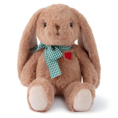 Adorlynetty Small Bunny Plush with Heart Cute Brown Rabbit Stuffed Animals Soft Stuffed Bear Plush Bear Plushie Toys Gifts for Girlfriend Boyfriend Kid