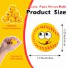 12 Pack Softball Stress Balls with 6 Funny Faces - 1.57 Inch Mini Squishy Softball Party Favors, Goodie Bag Stuffers, Classroom Treasure Box Prizes, Teen Anxiety Relief Toys & Kids Birthday Gifts view 2