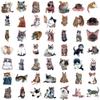 100 Pcs Cute Cat Stickers for Water Bottles,100 Interesting Design Patterns Elements, Kawaii Cartoon Decal Pack, Laptop, Skateboard, DIY Crafts view 3