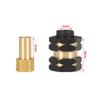 1Set Brass Hub Extenders 7mm Hex 1.0 Wheel Rims Adapter with Nuts for 1/24 RC Crawler SCX24 C10 Gladiator Bronco AX24 Upgrade (Black) view 2