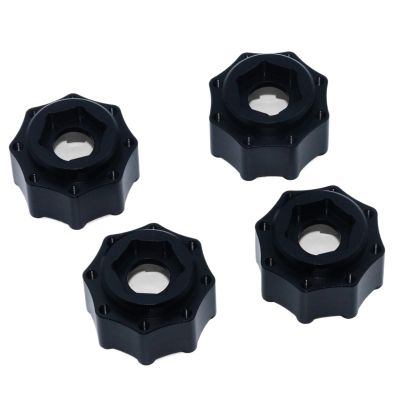 17mm Hex Adapter 8X32 to 17mm for Suitable for Proline 3.8inch Tires, Pack of 4, 1/8 Large Wheel Upgrade Parts(Black)