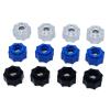 17mm Hex Adapter 8X32 to 17mm for Suitable for Proline 3.8inch Tires, Pack of 4, 1/8 Large Wheel Upgrade Parts(Black) view 2