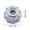 17mm Hex Adapter 8X32 to 17mm for Suitable for Proline 3.8inch Tires, Pack of 4, 1/8 Large Wheel Upgrade Parts(Black) view 3