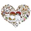 100 Pcs Cute Cat Stickers for Water Bottles, with Funny Lemon,Strawberry Pattern Elements, Kawaii Cartoon Decal Pack, Laptop, Skateboard, DIY Crafts view 1