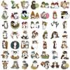 100 Pcs Cute Cat Stickers for Water Bottles, with Funny Lemon,Strawberry Pattern Elements, Kawaii Cartoon Decal Pack, Laptop, Skateboard, DIY Crafts view 2