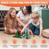 FUNYKICH 300PCS Magnetic Blocks for Kids, Magnetic Building Cube Game, Constructions Toys for Boys & Girls Age 3-10, STEM Montessori Stacking Toy, Sensory Tiles Building Birthday Gift for Toddlers view 4