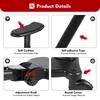 Universal Stroller Board,2in1 Stroller Ride Board, Buggy Board with Detachable Seat Standing Board, Stroller Attachment for Toddler to Ride,Holds Children Up to 55lbs, Black view 3