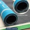 JHDDIA Rubber Mahjong Table Cloth Non-Slip Silent Mahjong Mat Easy Care Stain-Proof Game Mat for Table Poker Portable for Outdoor Travel(C-Red) view 3