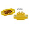 XT60BE-M Male Connector, Front Panel Mount XT60 Series RC Plug Yellow - 60A/500V DC, Gold-Plated Brass/PA, 1000 Cycles for Drone, RC Models, Electric Vehicle, Solar Light view 3