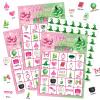 Shappy 35 Pcs Witch Party Bingo Games 24 Players Witch Party Cards Birthday Bingo Pink and Green Music Themed Game for Birthday Baby Shower Halloween Home Group Activities Favors Supplies view 1
