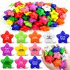 108 Pack Motivational Star Stress Balls Bulk for Adults Kids, Ten Colorful Foam Fidget Anxiety Relief Toys with Inspirational Quotes, Office Appreciation Gift, Classroom Prizes view 1