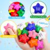 108 Pack Motivational Star Stress Balls Bulk for Adults Kids, Ten Colorful Foam Fidget Anxiety Relief Toys with Inspirational Quotes, Office Appreciation Gift, Classroom Prizes view 3