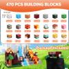 FUNYKICH 470PCS Magnetic Blocks for Kids, Magnetic Building Cube Game, Constructions Toys for Boys & Girls Age 3-10, STEM Montessori Stacking Toy, Sensory Tiles Building Birthday Gift for Toddlers view 2