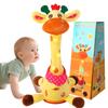 MILEGI Dancing Talking Giraffe Toy, Singing Musical Giraffe Plush Tummy Time Toys with Volume Adjustment, 10 Children's Songs Light Up Toys, Repeating What You Say, Baby Toys for Boys Girls view 1