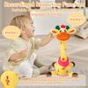 MILEGI Dancing Talking Giraffe Toy, Singing Musical Giraffe Plush Tummy Time Toys with Volume Adjustment, 10 Children's Songs Light Up Toys, Repeating What You Say, Baby Toys for Boys Girls view 2