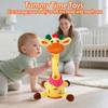 MILEGI Dancing Talking Giraffe Toy, Singing Musical Giraffe Plush Tummy Time Toys with Volume Adjustment, 10 Children's Songs Light Up Toys, Repeating What You Say, Baby Toys for Boys Girls view 3