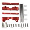4PCS Aluminum Alloy Suspension Hanger & Lower Arm Mount Set for 1/5 Kraton 8S, Outcast 8S  Front & Rear Upgrade Parts, Replaces ARA330556 ARA330594 ARA330588 ARA330557 view 1