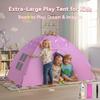 AFUNX Unicorn Play Tent for Girls Ages 48, Extra Large Kids Indoor Play Tent 70" L x 45" W x 43" H, Lavender Pink Foldable Tent with Rainbow & Unicorn Print, Easy Setup, Fits 24 Kids view 3
