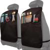 2 Pcs Car Seat Back Organizers, Compatible with Kia Picanto Soul EV, Shin Guards, Anti Dirt Mats for Kids, Multifunctional Storage Bags view 1