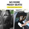 2pcs Car Seat Back Organizers Compatible with Infiniti Q60/G Series Shin Guards, Kids Anti-Dirt Mats Multifunctional Storage Bags view 3