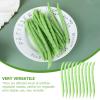 Totority Green Bean Model - 10Pcs Realistic Fake Vegetables for Home Decor Kitchen Display & Kids Pretend Play (Pack of 2) view 2