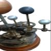 18-Inch Brass Solar System Orrery, Handmade Nautical Model with Wooden Base, Earth Moon Sun Rotatory Working Through Hand view 4