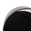 Howard Elliott Collection No-Tip Cylinder Round Ottoman Pouf with Polyester Cover Multi-Use Footstool, Side Table or Seat for Living Room or Bed Room 17" x 17" - Chocolate Brown view 3