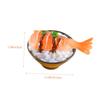 COOLHIYA 4Pcs Realistic Japanese Sushi Rice Fake Food Models for Photography Props Play Food Display Decoration view 2