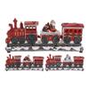 Decorative Christmas Train with Locomotive and 2 Carriages with LED Lights and Movable, 39 x 11 x 17 cm, 2 Designs (Assorted) view 1