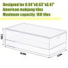 Afarnook Empty Acrylic Mahjong Case Mahjong Storage Box for American Tiles and Mahjongs Cards Transparent Display Box for Mahjongs Tiles Accessories Supplies (Small,2 Compartment) view 2
