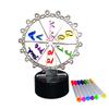 HYDLSY LED Illuminated Spin The Wheel Game with Stand - Prize Wheel for Carnivals/Parties, Spinning Prize Wheel with Heavy Duty Base, Interactive Light-Up Game (Transparent, D5.9) view 1