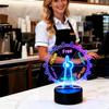 HYDLSY LED Illuminated Spin The Wheel Game with Stand - Prize Wheel for Carnivals/Parties, Spinning Prize Wheel with Heavy Duty Base, Interactive Light-Up Game (Transparent, D5.9) view 2
