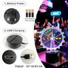 HYDLSY LED Illuminated Spin The Wheel Game with Stand - Prize Wheel for Carnivals/Parties, Spinning Prize Wheel with Heavy Duty Base, Interactive Light-Up Game (Transparent, D5.9) view 3