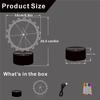 HYDLSY LED Illuminated Spin The Wheel Game with Stand - Prize Wheel for Carnivals/Parties, Spinning Prize Wheel with Heavy Duty Base, Interactive Light-Up Game (Transparent, D5.9) view 4