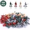 AMOR PRESENT 120PCS Army Toys Military Set, Army Men Soldier Playset Plastic Toy Soldiers Figures Military Action Figure for Adult Kids Boys Girls (Pack of 2) view 3