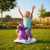 Gymnic Rody with Rocking Base and Saddle (Purple Rody & Rocking Base with Saddle) view 3