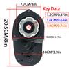 24V Steel Motor Gearbox for Jeep Power Wheels Motor Upgrade Replacement Parts,24Volt High Torque Motor Gear Box for Kids Ride on Toys Car Gearbox Upgrade,18V,QINGANG,30000RPM,Aperture 1.6CM/0.63in view 2